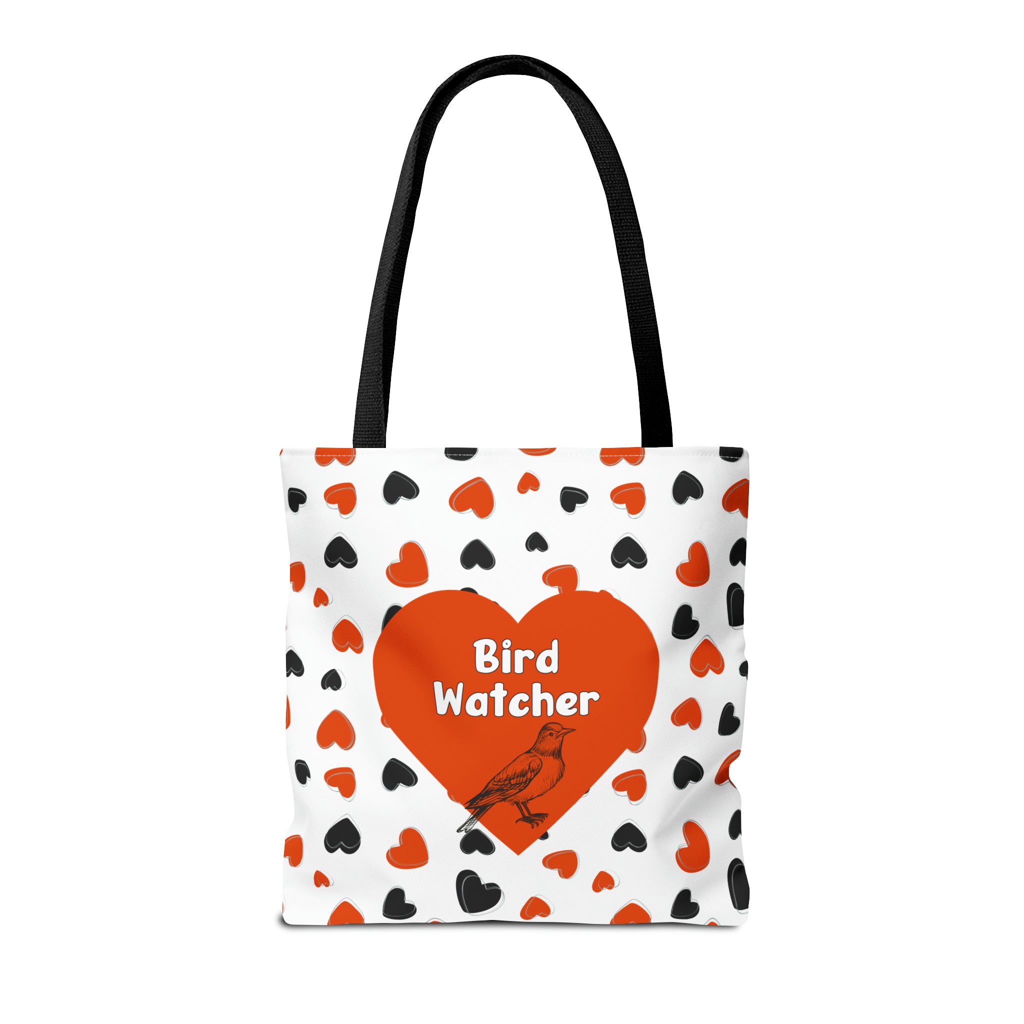 Bird Watcher Bag Heart Theme | Shopping Tote for Baltimore Sports Fans | Baltimore Valentine Gift