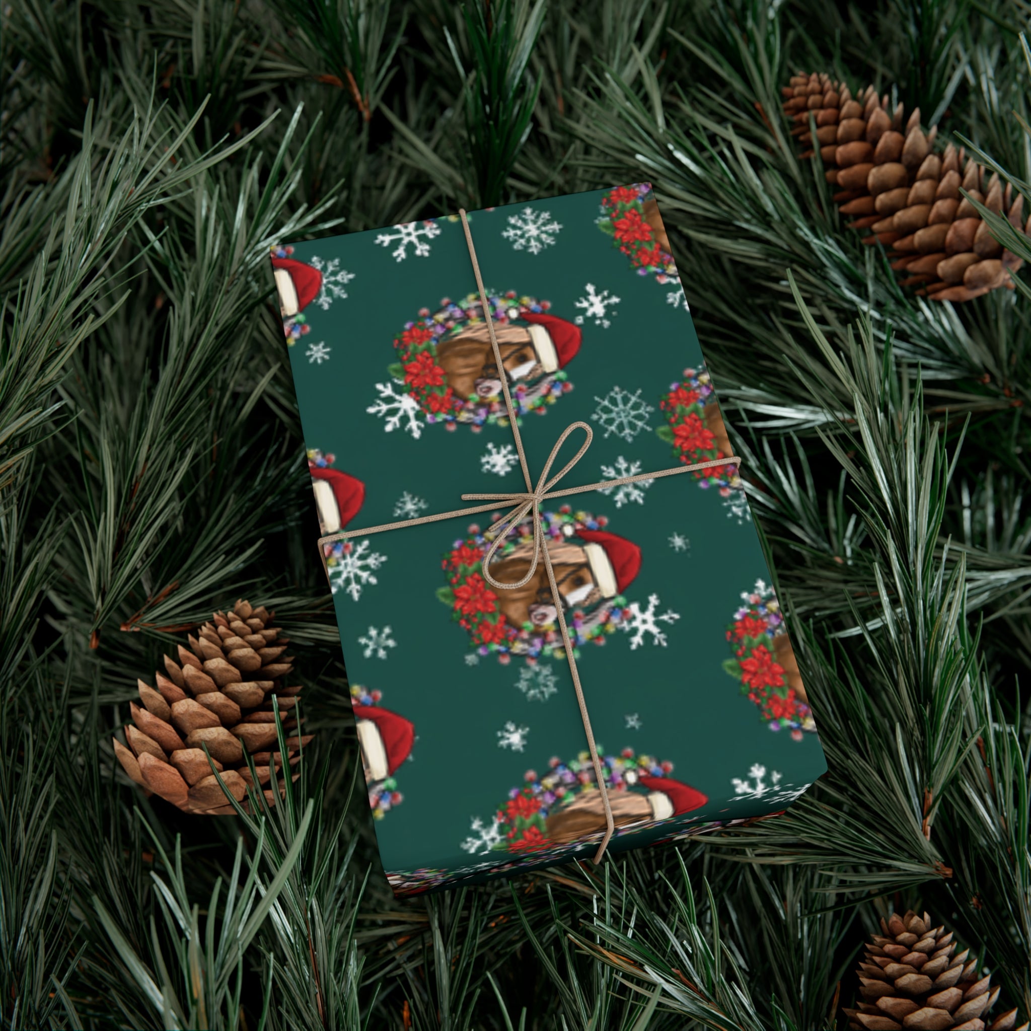 Horse Lover Christmas Wrapping Paper Roll of 6 or 12 Feet | Choice of Matte or Satin Finish | Buy 2 or more and SAVE 10%