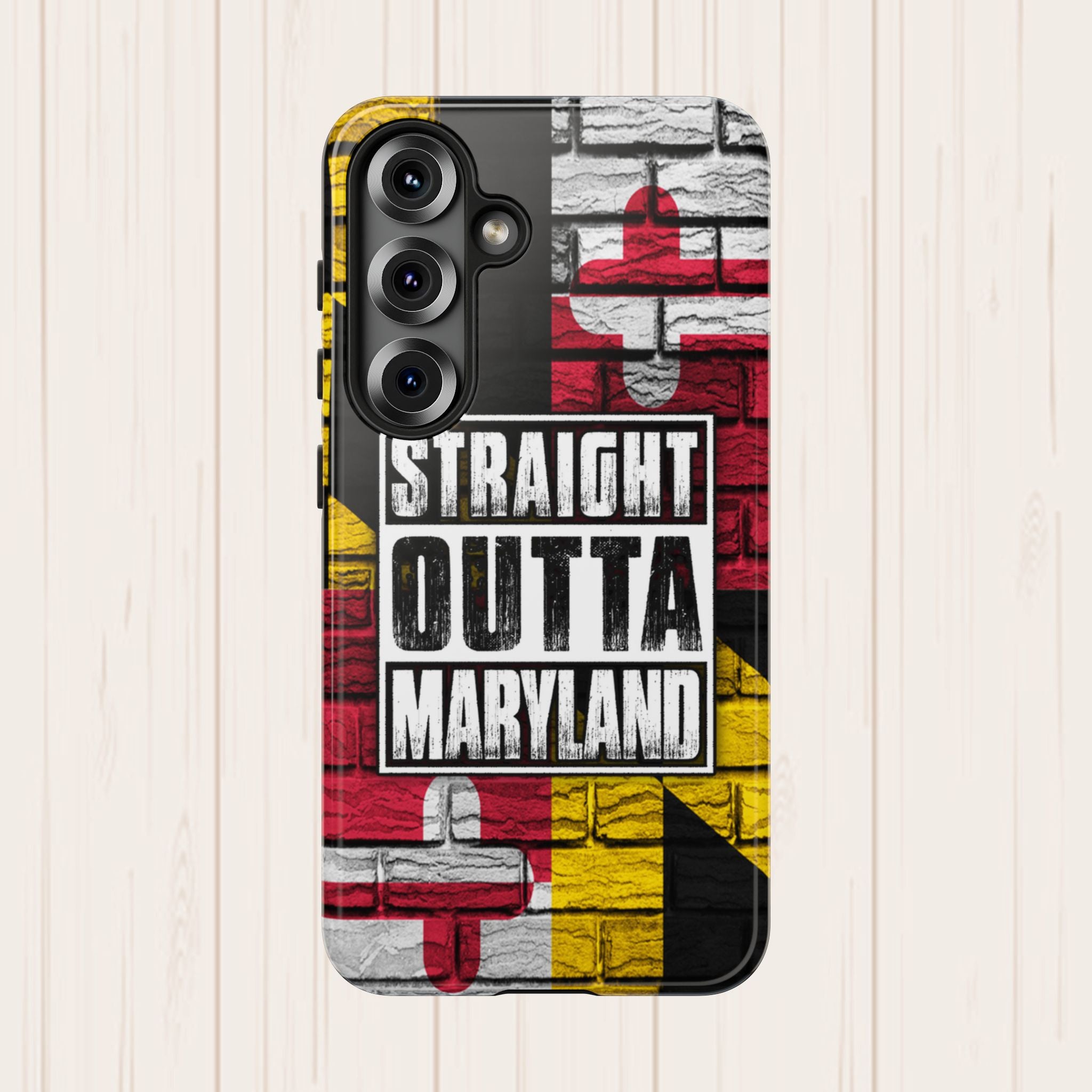 Straight Outta Maryland Flag Tough Phone Case | IPhone and Samsung