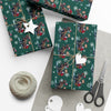 Dinosaur Christmas Wrapping Paper Roll of 6 or 12 Feet | Choice of Matte or Satin Finish | Buy 2 or more and SAVE 10%