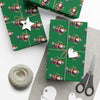 Soccer Santa Christmas Wrapping Paper Roll of 6 or 12 Feet | Choice of Matte or Satin Finish | Buy 2 or more and SAVE 10%