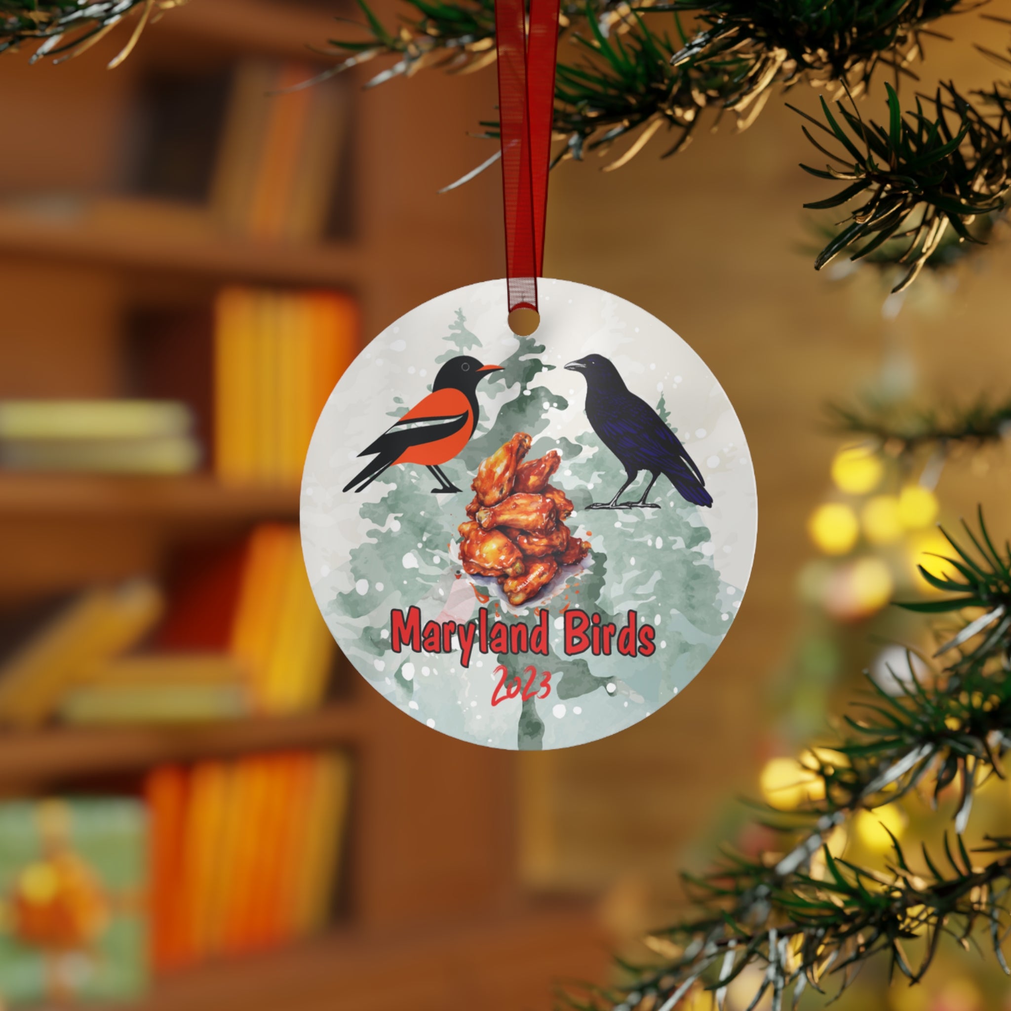 Maryland Birds 2023 Metal Double Sided Christmas Ornament - Order Two or More - $2.00 OFF each additional ornament