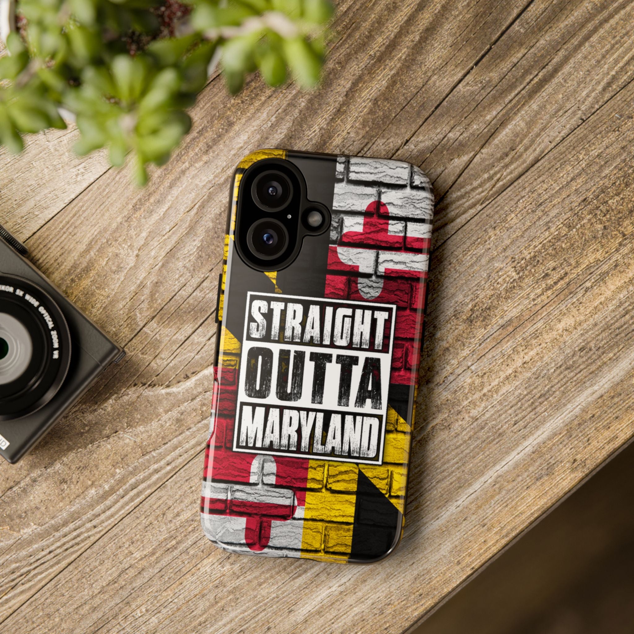 Straight Outta Maryland Flag Tough Phone Case | IPhone and Samsung