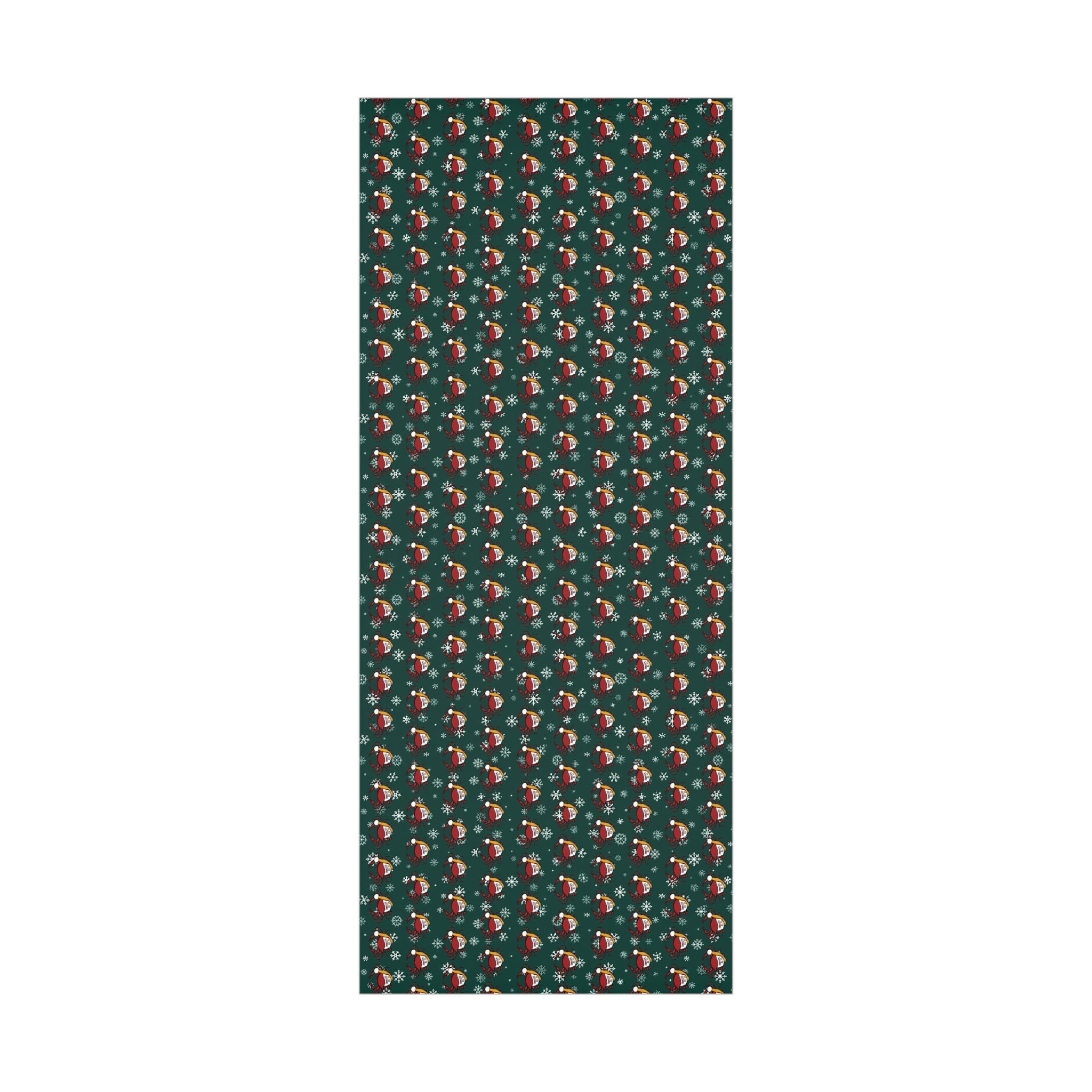 Maryland Crab Christmas Wrapping Paper Roll of 6 or 12 Feet | Choice of Matte or Satin Finish | Buy 2 or more and SAVE 10%