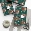Horse Lover Christmas Wrapping Paper Roll of 6 or 12 Feet | Choice of Matte or Satin Finish | Buy 2 or more and SAVE 10%