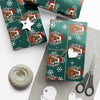 Horse Lover Christmas Wrapping Paper Roll of 6 or 12 Feet | Choice of Matte or Satin Finish | Buy 2 or more and SAVE 10%