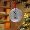 Grill Dad Christmas Round Plastic Ornament - Buy 2 or more and SAVE $2.00 on each additional ornament