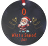 Baltimore Baseball Santa 2023 Lightweight Metal Double Sided Christmas Ornament 3