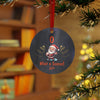 Baltimore Baseball Santa 2023 Lightweight Metal Double Sided Christmas Ornament 3