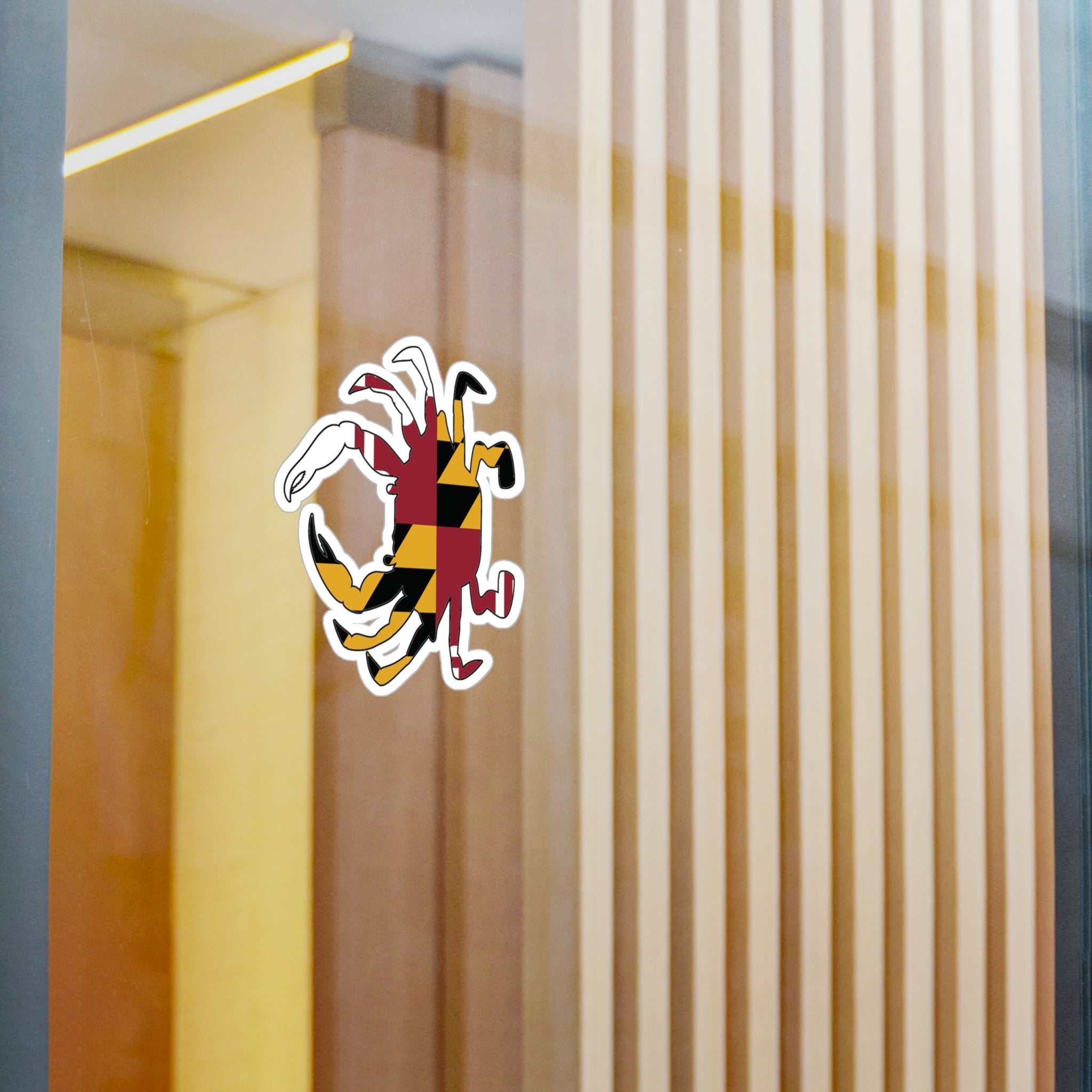 Maryland Crab Sticker | Baltimore Sticker | Kiss-Cut Vinyl Decals | Baltimore Summer | Ocean City Sticker | Maryland Flag Gift