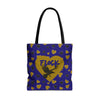 Load image into Gallery viewer, Flock Tote Heart Theme | Shopping Tote for Baltimore Sports Fans | Baltimore Valentine Gift