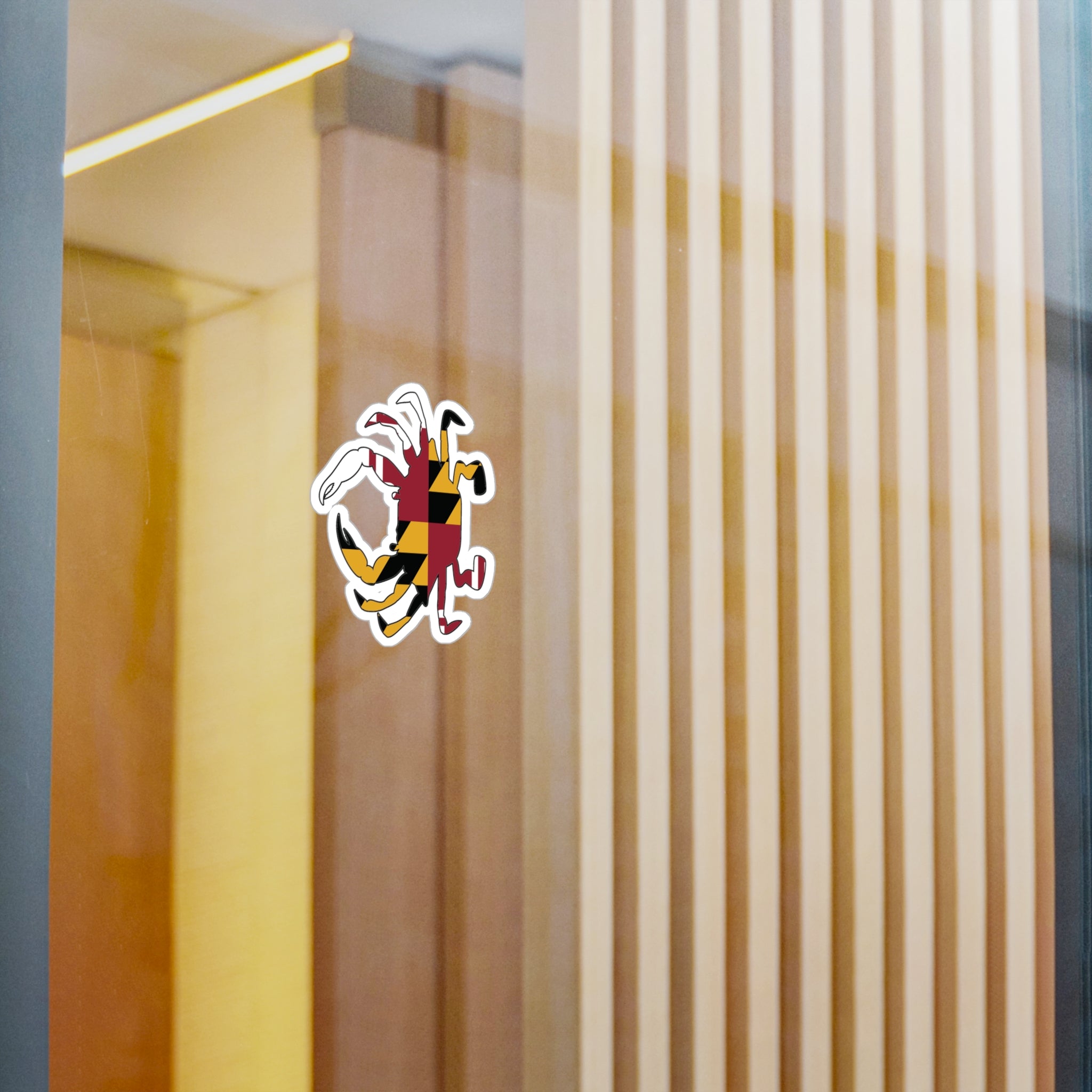 Maryland Crab Sticker | Baltimore Sticker | Kiss-Cut Vinyl Decals | Baltimore Summer | Ocean City Sticker | Maryland Flag Gift