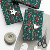 Dinosaur Christmas Wrapping Paper Roll of 6 or 12 Feet | Choice of Matte or Satin Finish | Buy 2 or more and SAVE 10%