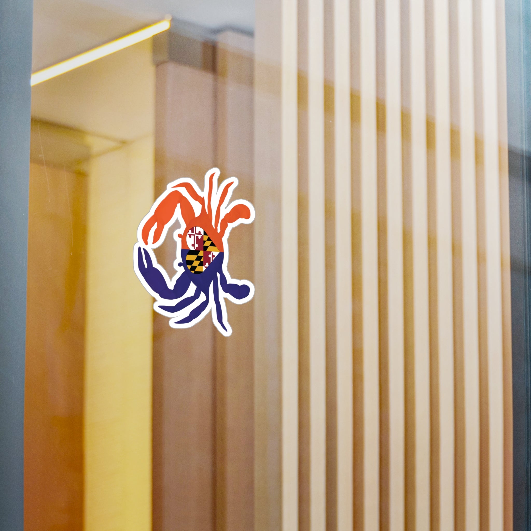 Maryland Crab | Baltimore Sports Sticker | Kiss-Cut Vinyl Decals | Baltimore Birdland