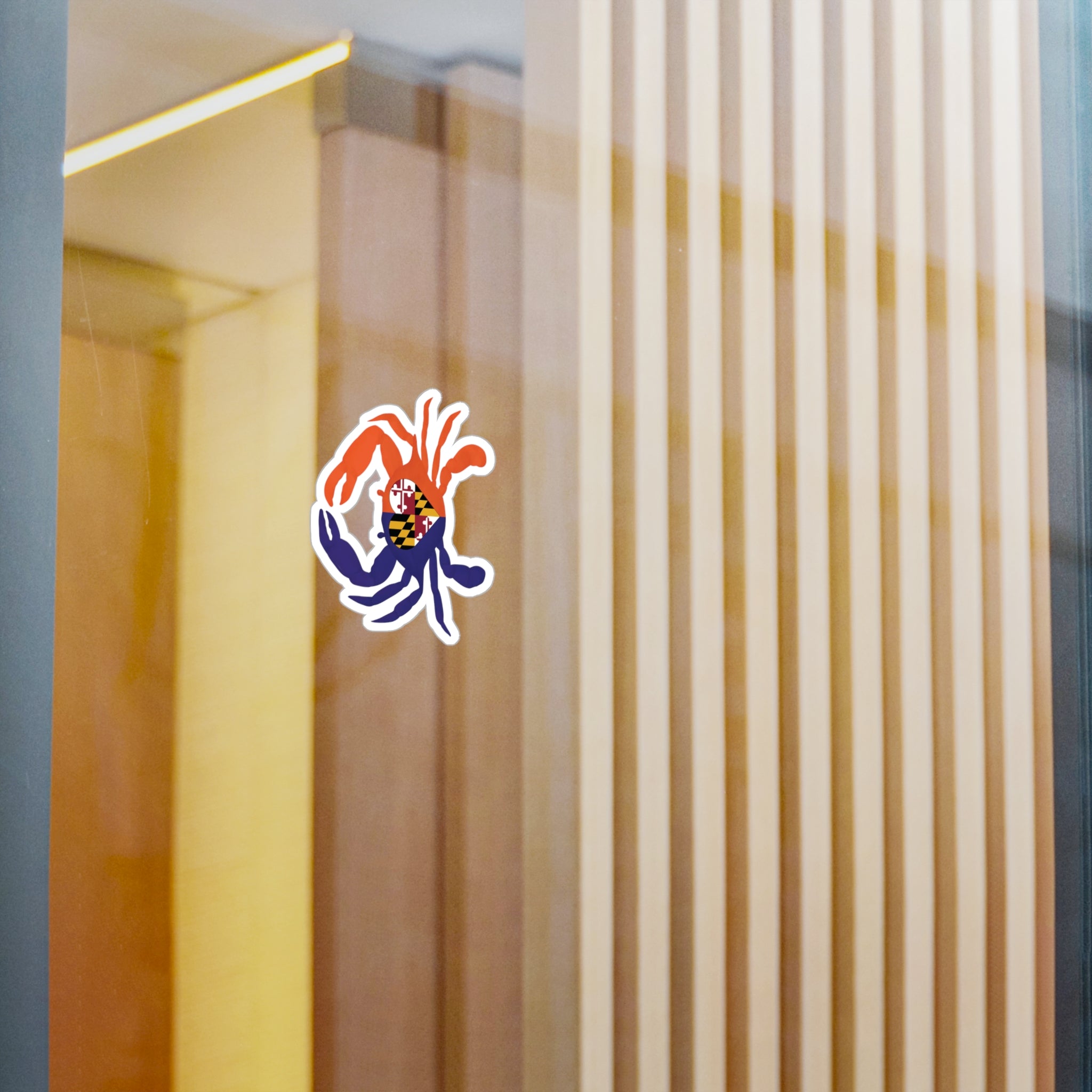 Maryland Crab | Baltimore Sports Sticker | Kiss-Cut Vinyl Decals | Baltimore Birdland