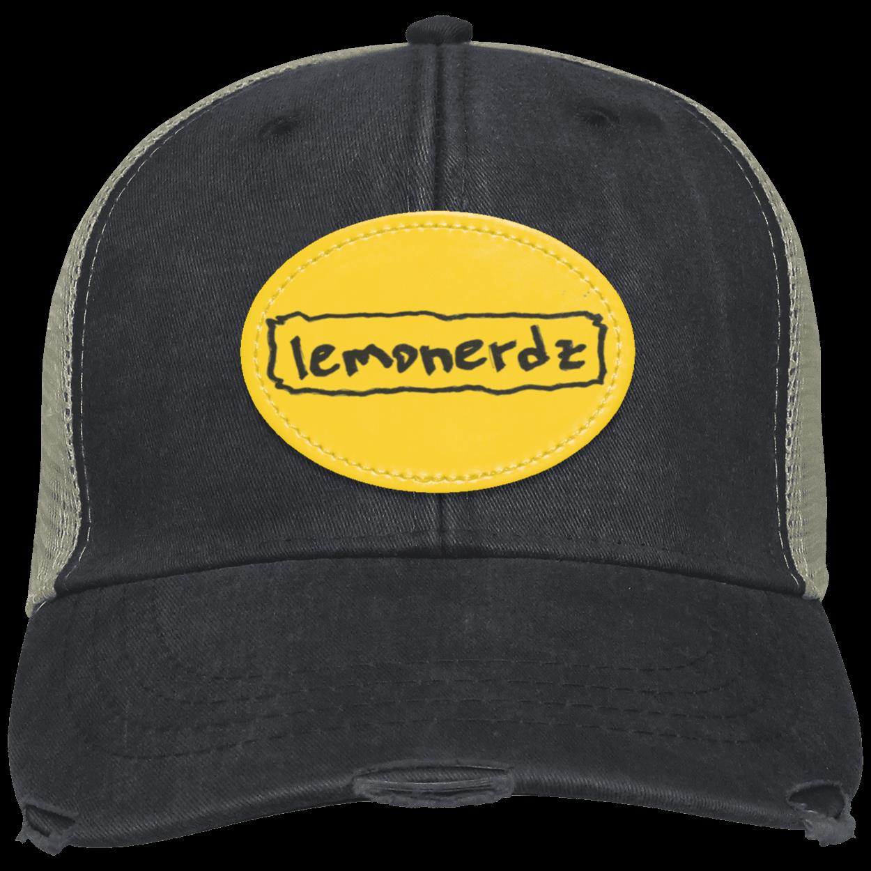 Lemonerdz Distressed Ollie Cap with Printed Patch | Charcoal Deli Fan Gear Hat | FREE SHIPPING
