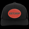 Ketchup Trucker Snap Back Cap with Printed Patch | Baltimore Baseball Hot Dog Races Cap | FREE SHIPPING