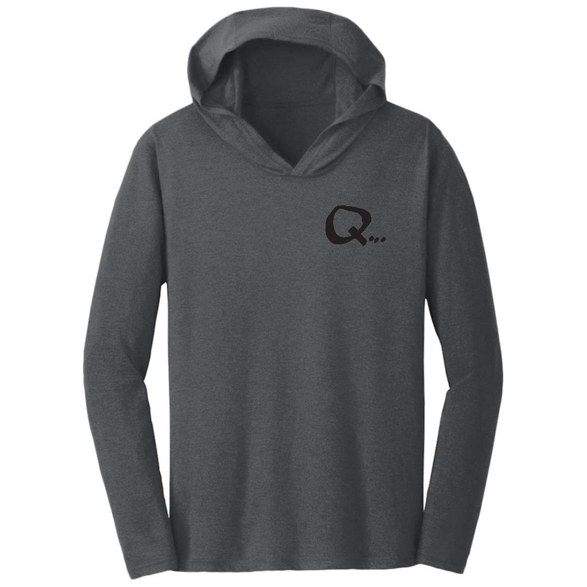 BBQ Lover Gift Q Triblend Hooded Lightweight Long Sleeve Tee