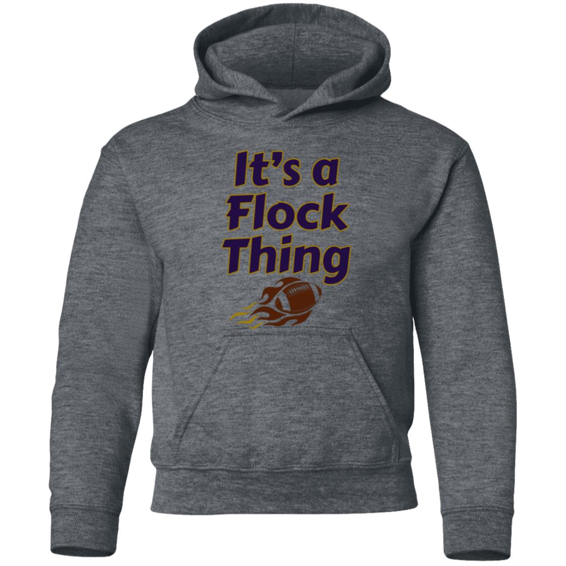 YOUTH It's a Flock Thing Gildan Pullover Hoodie | Choice of Four Colors Baseball Sweatshirt