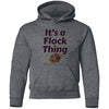 Load image into Gallery viewer, YOUTH It&#39;s a Flock Thing Gildan Pullover Hoodie | Choice of Four Colors Baseball Sweatshirt