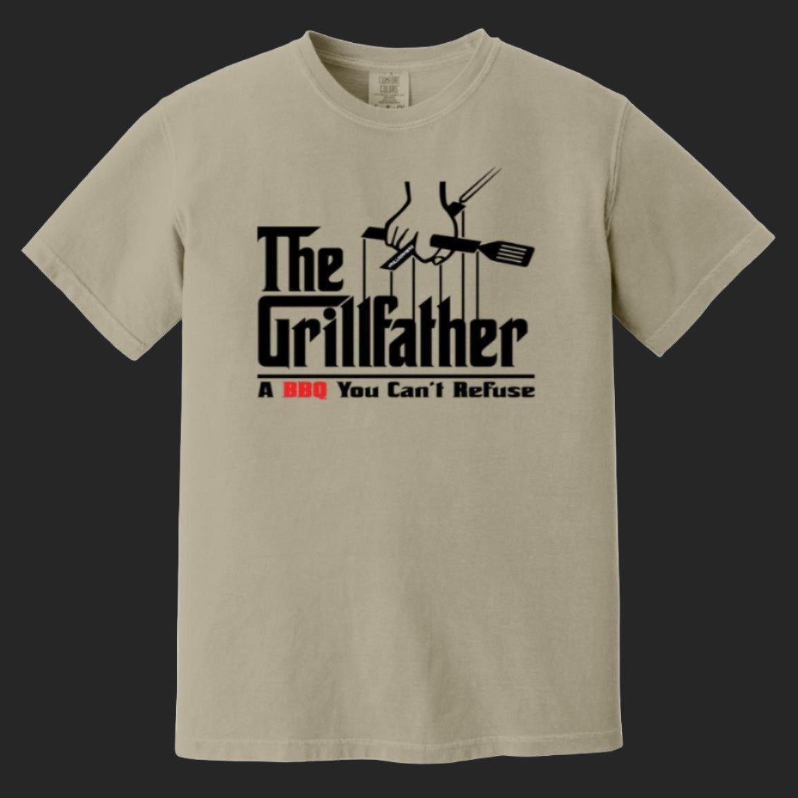 The Grillfather Comfortable Heavyweight Garment-Dyed T-Shirt | Free Shipping