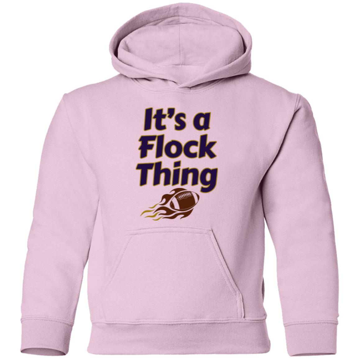 YOUTH It's a Flock Thing Gildan Pullover Hoodie | Choice of Four Colors Baseball Sweatshirt