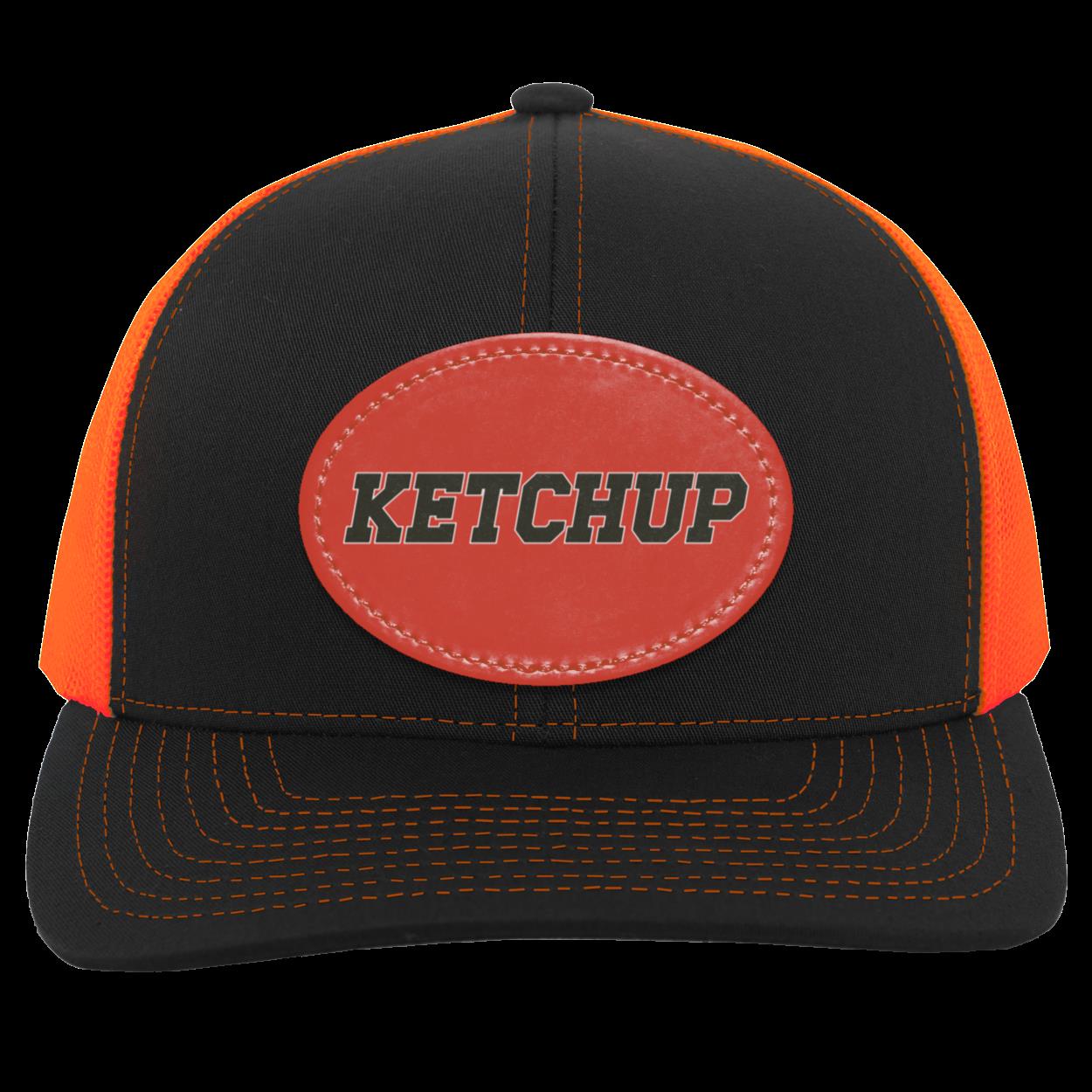 Ketchup Trucker Snap Back Cap with Printed Patch | Baltimore Baseball Hot Dog Races Cap | FREE SHIPPING