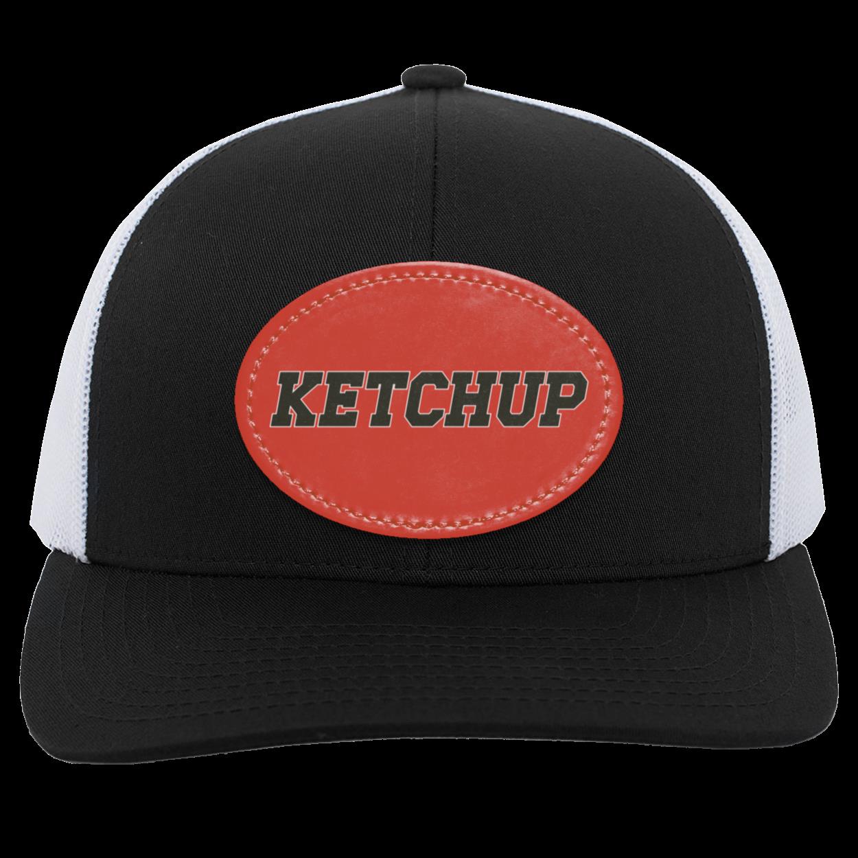 Ketchup Trucker Snap Back Cap with Printed Patch | Baltimore Baseball Hot Dog Races Cap | FREE SHIPPING