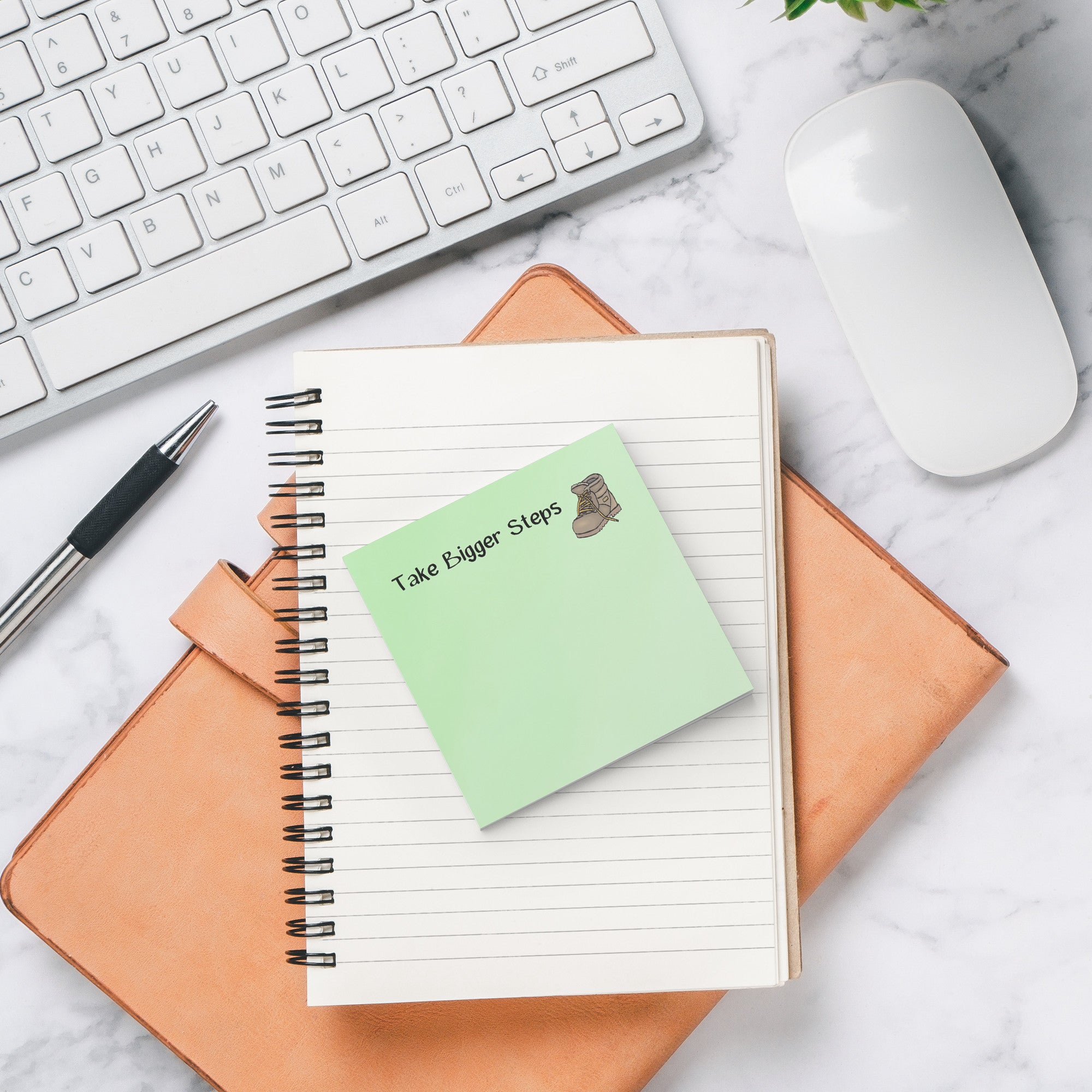 Take Bigger Steps Sticky Notes