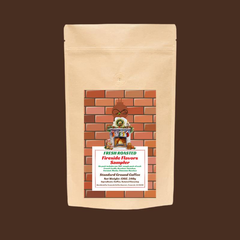 Fireside Flavored Coffees Sample Pack | Six Flavored Craft Coffees | Free Shipping